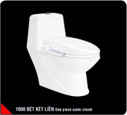One piece toilet seat with smart electrical  cover