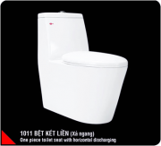 One piece toilet seat ( P trap) 1011c