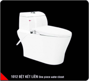 One piece toilet seat with smart mechanical cover